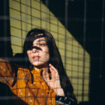 Portrait of beautiful woman, fashion photos close up